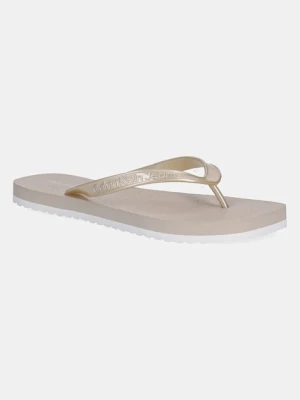 Calvin Klein Jeans japonki THONG+ TPU METALLIC