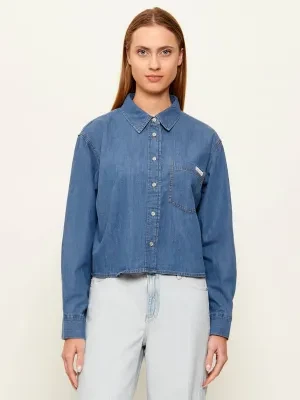 Calvin Klein Jeans Jeansowa koszula NEW DAD | Cropped Fit