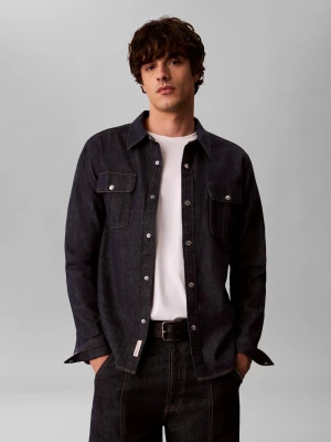 Calvin Klein Jeans Jeansowa koszula | Regular Fit granatowy