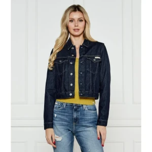 Calvin Klein Jeans Jeansowa kurtka | Cropped Fit