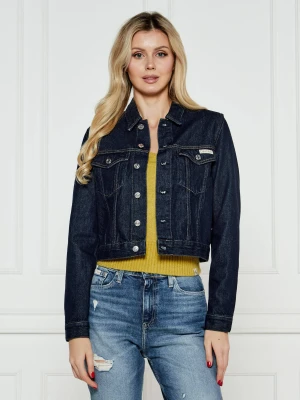 Calvin Klein Jeans Jeansowa kurtka | Cropped Fit