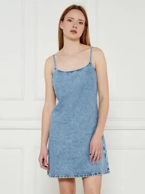 Calvin Klein Jeans Jeansowa sukienka ICONIC