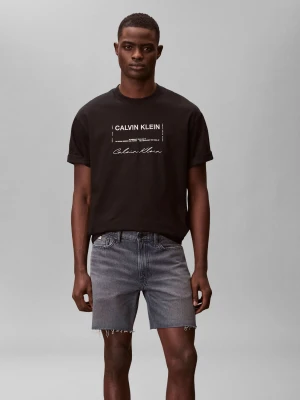 Calvin Klein Jeans Jeansowe szorty | Classic fit granatowy