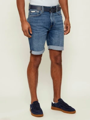 Calvin Klein Jeans Jeansowe szorty HAMPTON | Slim Fit granatowy