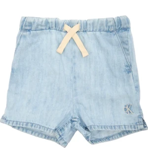 Calvin Klein Jeans Jeansowe szorty | Regular Fit | z dodatkiem lnu