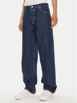 Calvin Klein Jeans Jeansy 90's J20J223891 Granatowy Straight Fit