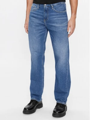 Calvin Klein Jeans Jeansy 90's J30J323355 Granatowy Straight Fit