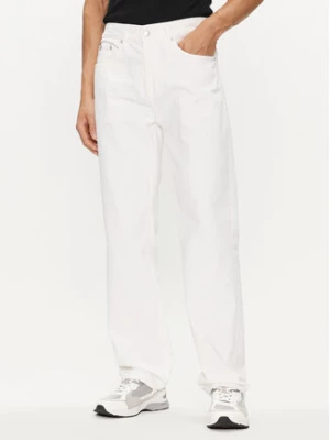 Calvin Klein Jeans Jeansy 90's J30J325580 Biały Straight Fit