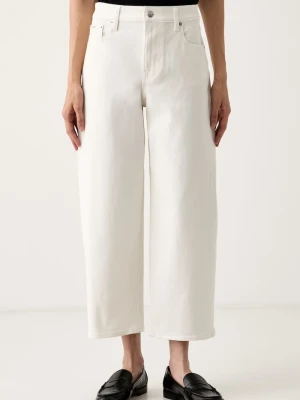 Calvin Klein Jeans jeansy barrel damskie beżowy