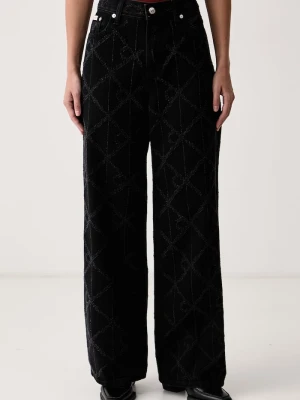 Calvin Klein Jeans jeansy damskie czarny