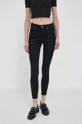 Calvin Klein Jeans jeansy damskie kolor czarny