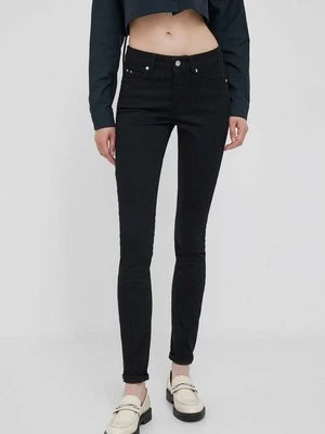 Calvin Klein Jeans jeansy damskie kolor czarny