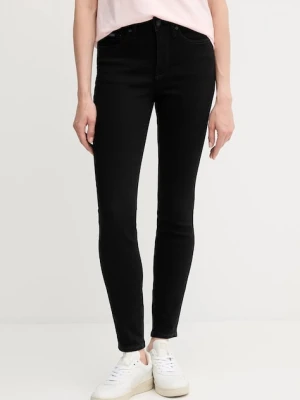 Calvin Klein Jeans jeansy damskie kolor czarny LV047C777G