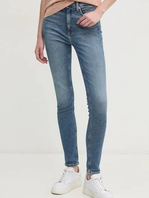 Calvin Klein Jeans jeansy damskie kolor granatowy J20J224492