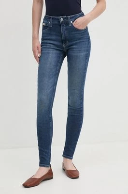 Calvin Klein Jeans jeansy damskie kolor granatowy J20J224915