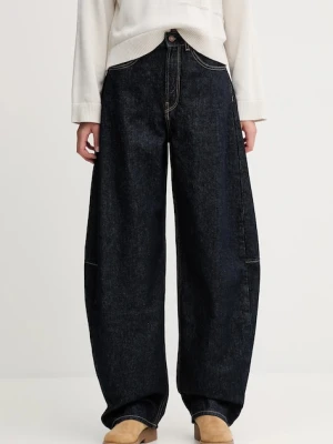 Calvin Klein Jeans jeansy damskie kolor granatowy LV047D701G