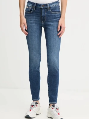 Calvin Klein Jeans jeansy damskie kolor granatowy LV047D903G