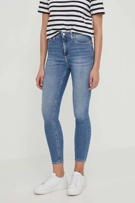 Calvin Klein Jeans jeansy damskie kolor niebieski J20J222775