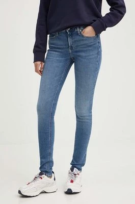 Calvin Klein Jeans jeansy damskie kolor niebieski J20J221581