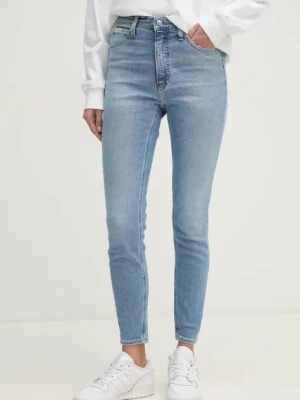 Calvin Klein Jeans jeansy damskie kolor niebieski J20J224486