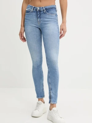 Calvin Klein Jeans jeansy damskie kolor niebieski J20J225119