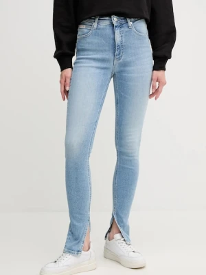 Calvin Klein Jeans jeansy damskie kolor niebieski J20J225510