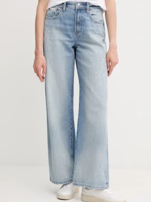 Calvin Klein Jeans jeansy damskie kolor niebieski LV047C702G
