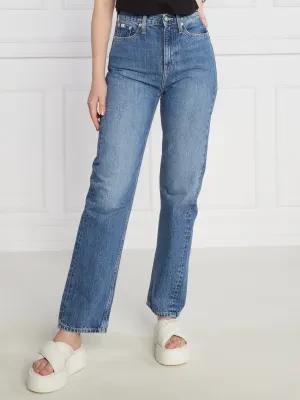 CALVIN KLEIN JEANS Jeansy HIGH RISE STRAIGHT | Straight fit