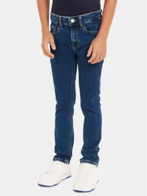 Calvin Klein Jeans Jeansy IB0IB01998 Granatowy Slim Fit