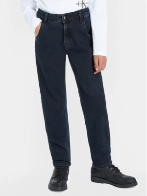 Calvin Klein Jeans Jeansy IG0IG02366 Granatowy Relaxed Fit