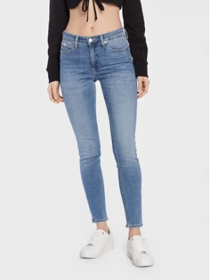 Calvin Klein Jeans Jeansy J20J220617 Niebieski Skinny Fit