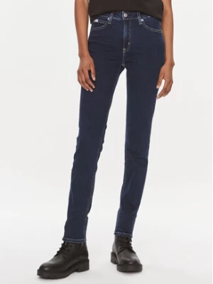 Calvin Klein Jeans Jeansy J20J221237 Granatowy Skinny Fit