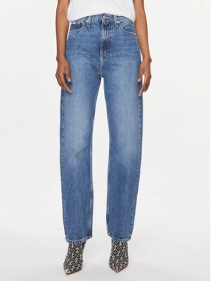 Calvin Klein Jeans Jeansy J20J221244 Niebieski Straight Fit