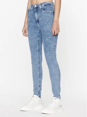 Calvin Klein Jeans Jeansy J20J221769 Granatowy Super Skinny Fit