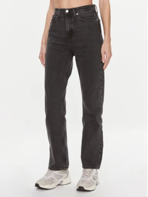 Calvin Klein Jeans Jeansy J20J222137 Czarny Straight Fit