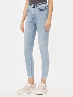 Calvin Klein Jeans Jeansy J20J222145 Niebieski Super Skinny Fit