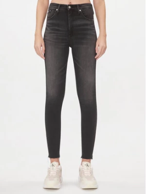 Calvin Klein Jeans Jeansy J20J222149 Czarny Super Skinny Fit