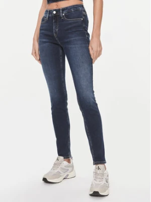 Calvin Klein Jeans Jeansy J20J222445 Granatowy Skinny Fit