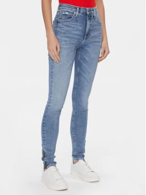 Calvin Klein Jeans Jeansy J20J222773 Niebieski Super Skinny Fit