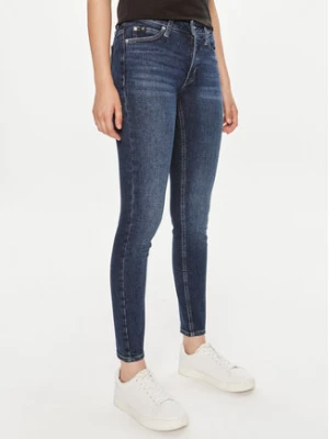 Calvin Klein Jeans Jeansy J20J223646 Granatowy Skinny Fit