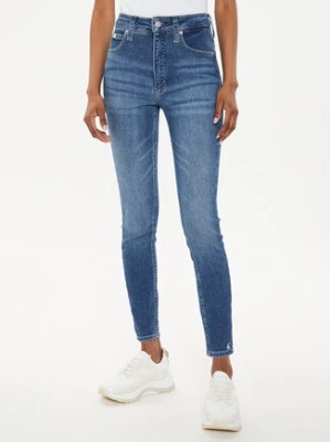 Calvin Klein Jeans Jeansy J20J223651 Niebieski Super Skinny Fit