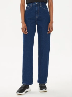 Calvin Klein Jeans Jeansy J20J223659 Granatowy Straight Fit