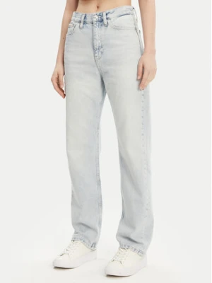 Calvin Klein Jeans Jeansy J20J225132 Niebieski Straight Fit