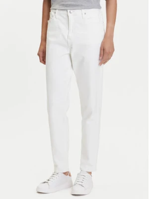 Calvin Klein Jeans Jeansy J20J225137 Biały Mom Fit