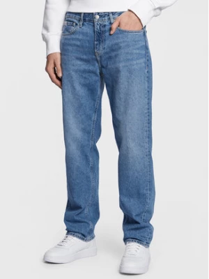 Calvin Klein Jeans Jeansy J30J323069 Niebieski Straight Fit