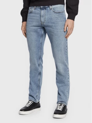 Calvin Klein Jeans Jeansy J30J323096 Niebieski Straight Fit