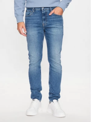 Calvin Klein Jeans Jeansy J30J323367 Granatowy Slim Taper Fit