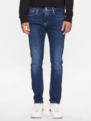 Calvin Klein Jeans Jeansy J30J323381 Granatowy Skinny Fit