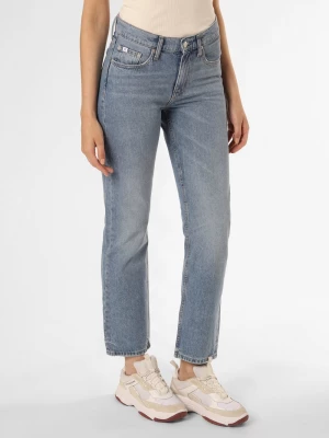 Calvin Klein Jeans Jeansy Kobiety Bawełna niebieski jednolity,
