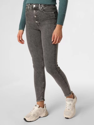 Calvin Klein Jeans Jeansy Kobiety Bawełna szary jednolity,